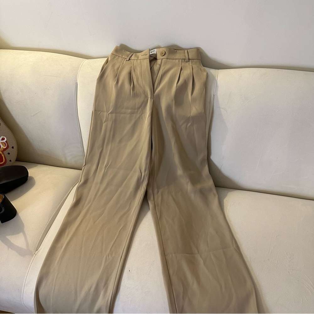Princess Polly tan trousers